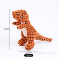 Popular dinosaur style plush dog pet squeaky toy